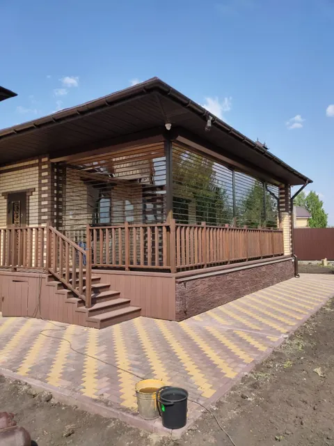 Прозрачные рольставни для веранды